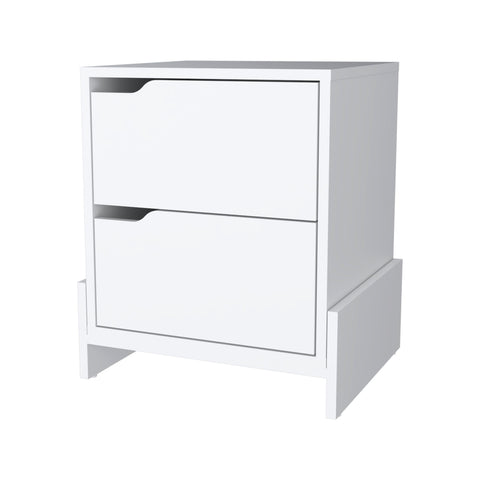 ZUN Lovell Nightstand with Sturdy Base and 2-Drawers B128P148740