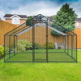 20 x 10 ft Large Metal Chicken Coop, Walk-in Poultry Cage Chicken Hen Run House with Waterproof 67665023