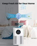 ZUN Air Purifiers for Home Large Room up to 600 Ft², VEWIOR H13 True Hepa Air Purifiers for Pets Hair, 60007427