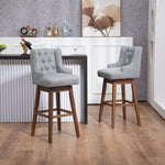 ZUN COOLMORE Bar Stools Set of 2 Counter Height Chairs with Footrest for Kitchen, Dining Room And 360 W395P164047