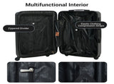 7-Piece Luggage Set ABS Lightweight & Durable Suitcase with Spinner Wheels, TSA Lock, , W284P383879