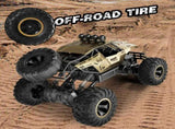 2026 2 Batteries 112 Rock Crawler Rechargeable Off Road Truck 4WD , golden Metal Shell LED 70580711
