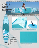 ZUN Inflatable Stand Up Paddle Board 11'x34"x6" With Accessories W1440P192396