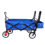 ZUN folding wagon Collapsible Outdoor Utility Wagon, Heavy Duty Folding Garden Portable Hand Cart, Drink W22747803