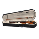 ZUN New 1/2 Acoustic Violin Case Bow Rosin Natural 64471048