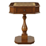 Cherry Game Table with 2 Drawer B062P186554