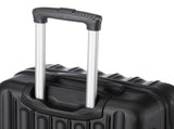 ABS Trolley Case 20in 24in 28in 3PCS Suitcase Set Striped Textured Suitcase Black 59497165