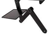 48 x 26cm Portable Home Use Assembled Folding Table Black 20797798