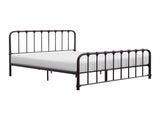 Metal Bed Dark Bronze Finish Full Platform Bed 1pc, Bed in a Box B011P265600