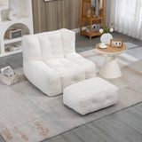 Fluffy bean bag chair, comfortable bean bag for adults, super soft lazy sofa chair with memory foam W1996131041