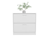 Shoe Rack, 2 Doors, White B097P369435