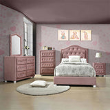 Pink 4-Drawer Chest B062P209049