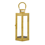 ZUN FRANK 16"H STAINLESS STEEL LANTERN 72192.00GLD