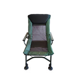 ZUN Camping Lounge Chair, Portable Folding Reclining Camping Chair with Adjustable backrest for Indoor W241106338