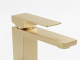 Single Handle Bathroom Faucet Lavatory Faucet Stainless Steel Single Hole-T20, Brushed GoldUnable 44171604