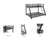 Metal Twin XL Full Bunk bed for Kids and Adults W3375P302286
