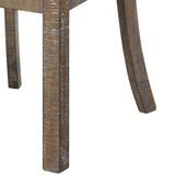 Weathered Cherry and Black Open Back Side Chairs B062P186536