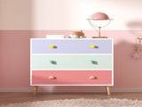 Kids 3 Drawer Dresser, Baby Nightstand for Bedroom, Storage Cabinet for Toddler Child for Living 25977899
