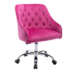 ZUN COOLMORE Velvet Home Office Desk Chair, Modern Cute Computer Chair, Wheels Height Adjustable W39532330