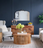 40" x 31" Classic Design Large Arch Mirror and Baroque Inspired Frame for Living Room Bathrrom W2078127697