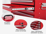21" Metal Tool Box with 4 Drawers,Small Tool Chest with EVA Liners,Multi-Function Tool 25698626