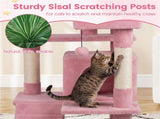52" Tall Cat Tree Tower with Perches & Condos, Multi-Cat Playground with Scratching Posts 19857403
