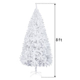 8ft Flocking Tied Light 1349 Branches Christmas Tree 25259965