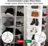 8 Tier Rotating Shoe Rack Tower, Spinning Shoe Display, Shoe Organizer,360 Shoe Rack Storage Round W2641P303444