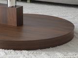 Modern and practical double-layer round table. Glass table top, wood MDF table legs. Suitable for W1117P272167