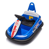 ZUN 6V Kids Ride on Electric Go Kart Bumper Car W/Parents Remote Control,Three Speed Adjustable,LED W1396P149668