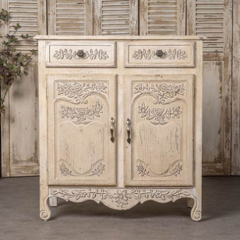 ZUN Vintage Carved Cabinets Wooden Cabinets Entrance Cabinets Living Room Cabinets Wooden Furniture W2946P243861