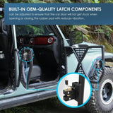 Tube Doors Tubular Half Doors with Side View Mirror Compatible with 2018-2024 Jeep Wrangler JL JLU & W2801P233183