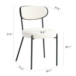 ZUN modern kitchen dining chair Bentwood covered with ash veneer Chair back, metal with black powder 02853088