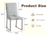 4-Pack - Heavy-duty chairs set 2.1" thick cushion, iron frame, perfect for home or office. Classic W2920P294514
