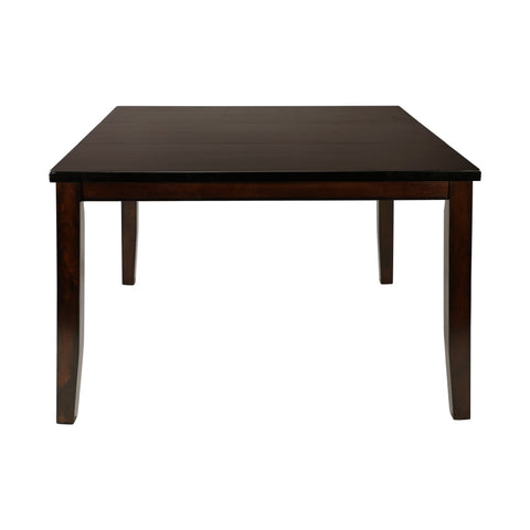 ZUN Cherry Finish Transitional 1pc Counter Height Table with Extension Leaf Mango Veneer Wood Dining B01152852