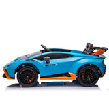 ZUN Lamborghini Huracan Sto 24V Kids Electric Ride-On Drift Car: Speeds 1.86-5.59 MPH, Ages 3-8, Foam W1578P210769