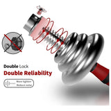 Adjustable Dumbbell Set With 3 in 1 Dumbbell Barbell Metal Connecting Rod, Chromed Weights, 94973263