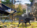 Wood Camping Stove Black 57.5*31*37cm 06858771