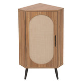 Corner cabinet ,Rattan door,Freestanding Corner Tables For Small Spaces, Corner Shelf Stand For W688P160406