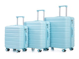 3 in 1 20"/24"/28" 3 pcs/set in ABS Spinner Wheel Luggage, Carry on Suitcase, Matching Color, 24388284