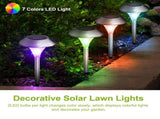 4 PCS Solar Powered Color Changing Path Lights, IP44 Waterproof Auto DusktoDawn LED Lights for 33933698