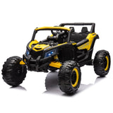 ZUN 12V Ride On Car with Remote Control,UTV ride on for kid,3-Point Safety Harness, Music Player W1396126991