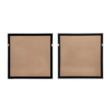 S/2 23.6x23.6" Lillian Purple Crystal Shadow Boxes Wall Dcor W2078P318313