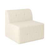 Single seat sofa Compressed Sectional Sofa Modern Minimalist Style Corduroy Couch, Sleeper Sofa for W487P230477