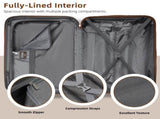 Luggage Sets 6 Piece with Duffel Bags, Hardside Expandable Suitcases with Spinner Wheels TSA Lock, W3412P390447