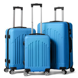 Curved Vertical Stripe 3-in-1 Trolley Case - Royal Blue 53824711