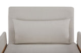 TRIO Modern Foldable Sofa Bed - Single-Seater with Breathable Linen Fabric, Converts in 10 Sec, W3391P325003