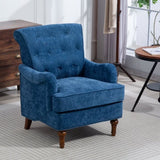Accent Chair With Comfy Chenille Club Fabric,Comfy Upholstered Living Room Arm Chair,Springs W3042P262910
