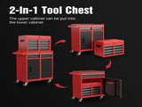 Tool Chest, 5-Drawer Rolling Tool Storage Cabinet with Detachable Top Tool Box, Liner, Universal W2660P180050