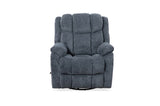 Man Wah Calgary Manual Upholstered Swivel Recliner, Slate B2707P311409